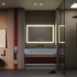 Oglinda LED Rectangulara 120x80cm Verite MotionGlow Marcello, Sistem Dezaburire, Ceas & Termometru, Dimabila [4]