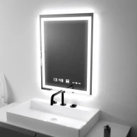Oglinda LED Rectangulara, 45x60cm, Verite MotionGlow Marcello, Sistem Dezaburire, Ceas & Termometru, Dimabila Oglinda LED Rectangulara, 45x60cm, Verite MotionGlow Marcello, Sistem Dezaburire, Ceas & Termometru, Dimabila