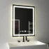Oglinda LED Rectangulara, 45x60cm, Verite MotionGlow Marcello, Sistem Dezaburire, Ceas & Termometru, Dimabila [2]