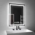 Oglinda LED Rectangulara, 45x60cm, Verite MotionGlow Marcello, Sistem Dezaburire, Ceas & Termometru, Dimabila [3]