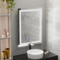 Oglinda LED Rectangulara, 60x80cm, Verite MotionGlow Marcello, Sistem Dezaburire, Ceas & Termometru, Dimabila Oglinda LED Rectangulara, 60x80cm, Verite MotionGlow Marcello, Sistem Dezaburire, Ceas & Termometru, Dimabila
