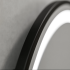 Oglinda LED Rotunda, 60cm, Celeste Majeste Noir MotionGlow Marcello, Sistem Dezaburire, Ceas & Termometru, Dimabila [2]