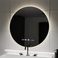 Oglinda LED Rotunda, 70cm, Serenite MotionGlow Marcello, Sistem Dezaburire, Ceas & Termometru, Dimabila Oglinda LED Rotunda, 70cm, Serenite MotionGlow Marcello, Sistem Dezaburire, Ceas & Termometru, Dimabila