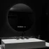 Oglinda LED Rotunda, 70cm, Serenite MotionGlow Marcello, Sistem Dezaburire, Ceas & Termometru, Dimabila [2]
