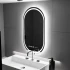 Oglinda LED Ovala, 60x80cm, Eminence MotionGlow Marcello, Sistem Dezaburire, Ceas & Termometru, Dimabila [3]