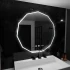 Oglinda LED 70cm, POLIGON Senzor MotionGlow Marcello, Sistem Dezaburire, Ceas & Termometru, Dimabila 084 [3]