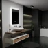 Oglinda LED Rectangulara, 60x80cm, ELANCEE Senzor MotionGlow Marcello, Sistem Dezaburire, Ceas & Termometru, Dimabila [3]