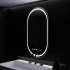 Oglinda LED Ovala, 50x80cm, Roven Senzor MotionGlow Marcello, Sistem Dezaburire, Ceas & Termometru, Dimabila [3]