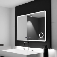 Oglinda LED Rectangulara 100x60 Aura Riflesso Puro MotionGlow Marcello, Sistem Dezaburire, Ceas, Dimabila Oglinda LED Rectangulara 100x60 Aura Riflesso Puro MotionGlow Marcello, Sistem Dezaburire, Ceas, Dimabila