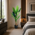 Planta Artificiala Copac Tip Bananier, 140 cm, 3 tulpini, 11 frunze, Verde, cu Ghiveci [2]