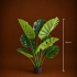 Planta Artificiala Tip Monstera Deliciosa, Cu Frunze Bogate, 120 cm, Verde [4]