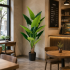 Planta Artificiala Tip Alocasia, 14 frunze, 170 cm, Verde [3]