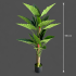 Planta Artificiala Tip Alocasia, 2 tulpini, 190 cm, Verde [4]