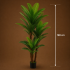 Planta Artificiala Copac Tip Palmier, 3 Brate, 190 cm, Verde, cu Ghiveci [4]