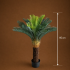 Planta Artificiala Copac Tip Palmier, 36 frunze, 115 cm, Verde, cu Ghiveci [4]