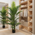 Planta Artificiala Copac Tip Palmier Kentia, 3 tulpini, 17 frunze, 220 cm, Verde, cu Ghiveci [3]