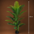Planta Artificiala Copac Tip Palmier Kentia, 3 tulpini, 17 frunze, 220 cm, Verde, cu Ghiveci [4]
