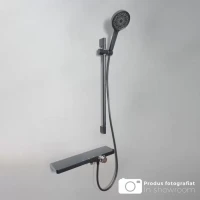 Coloana Dus Inox Lucios Argintiu Negru 11211H Coloana Dus Inox Lucios Argintiu Negru 11211H