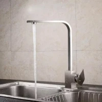 Baterie Bucatarie, Inox SUS304, Satinat, CF006 Baterie Bucatarie, Inox SUS304, Satinat, CF006