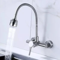 Baterie Bucatarie, Inox SUS304, Satinat, CF014 Baterie Bucatarie, Inox SUS304, Satinat, CF014