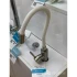 Baterie cu Pipa Flexibila, Inox SUS304, Satinat si Alb, CF025WH [2]
