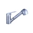 Baterie Tip Frizerie cu Dus Extractabil, Aliaj, Crom, FR001 [2]