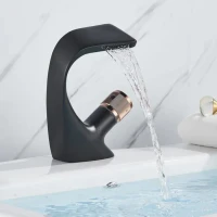 Baterie Lavoar Monocomanda Alama Sanitara Negru Racorduri incluse OD/2055 Baterie Lavoar Monocomanda Alama Sanitara Negru Racorduri incluse OD/2055