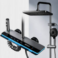 Coloana de dus MARX, Metal, Para Patrata, Efect Ploaie, 3 Functii, Montare Pe Perete, Negru, Accesorii Incluse Coloana de dus MARX, Metal, Para Patrata, Efect Ploaie, 3 Functii, Montare Pe Perete, Negru, Accesorii Incluse