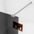 Paravan dus Walk-In 100x195 cm, sticla securizata 8 mm, gri, profil metalic rezistent [3]
