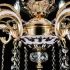 Candelabru Cristal Luciano, 6xE14, Auriu, Metal si Cristal [4]