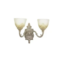 Aplica Rustic COTTAGE, 2xE27, Alb, Metal si Sticla Aplica Rustic COTTAGE, 2xE27, Alb, Metal si Sticla