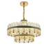 Candelabru LED Pollux cu Telecomanda, 300W, Diametru 75cm Auriu, Cristal, Dimabila [2]