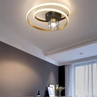 Lustra LED cu telecomanda ISELIN 96W, lumina Rece/Calda/Neutra, Dimabila, Auriu Lustra LED cu telecomanda ISELIN 96W, lumina Rece/Calda/Neutra, Dimabila, Auriu