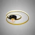 Lustra LED cu telecomanda ISELIN 96W, lumina Rece/Calda/Neutra, Dimabila, Auriu [2]