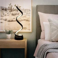 Veioza LED Afet 38W, Silicon si Metal, Negru Veioza LED Afet 38W, Silicon si Metal, Negru