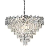 Candelabru Cristal Jordan 10 x E27 Argintiu Candelabru Cristal Jordan 10 x E27 Argintiu