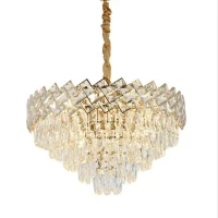 Candelabru Cristal Villante 10x E27 Auriu Candelabru Cristal Villante 10x E27 Auriu