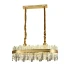 Candelabru LED Achim cu Telecomanda, 200W, Diametru 80cm, Auriu, Dimabil [2]