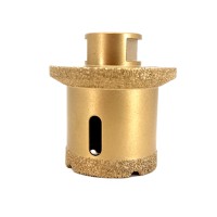 Carota Diamantata pentru ventil scurgeri in gresie portelanata, piatra, compozit, - diam. 45mm, 60mm 60° - Premium - DXDY.GOLDrill.45-6060deg