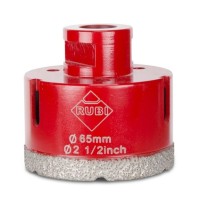 Carota diamantata pt. portelan, placi ceramice DryGres 65mm - RUBI-4916