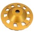 Disc cupa diamantata cu dinti alternativi pentru slefuire rapida de Beton si Abrazive 180mmx22,2mm PREMIUM - DXDY.PLCC.180 [3]