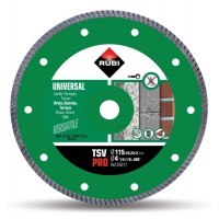 Disc diamantat pt. beton si caramida 115mm, TSV 115 Pro - RUBI-25917 Disc diamantat pt. beton si caramida 115mm, TSV 115 Pro - RUBI-25917