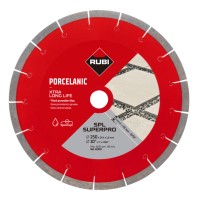 Disc diamantat pt. Ceramica dura, portelan gros >2cm pt. terase, 250x25.4 (mm), SPL 250 EXT SuperPro - RUBI-40910 Disc diamantat pt. Ceramica dura, portelan gros >2cm pt. terase, 250x25.4 (mm), SPL 250 EXT SuperPro - RUBI-40910