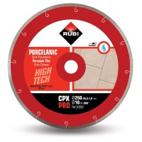 Disc diamantat pt. gresie portelanata 250mm, CPX 250 Pro - RUBI-30962 Disc diamantat pt. gresie portelanata 250mm, CPX 250 Pro - RUBI-30962