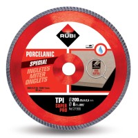 Disc diamantat pt. gresie portelanata, taieri oblice 200mm, TPI 200 SuperPro - RUBI-31966