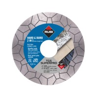 Disc diamantat pt. materiale foarte dure 2in1 pentru taiat si slefuit, 125mm, TGS 125 SuperPro - RUBI-40918 Disc diamantat pt. materiale foarte dure 2in1 pentru taiat si slefuit, 125mm, TGS 125 SuperPro - RUBI-40918