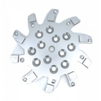 Disc stea cu segmenti diamantati pt. slefuire pardoseli - segment 10 buc DPC - 250 mm - prindere 19mm - DXDY.8501.250.75.010-R