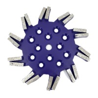 Disc stea cu segmenti diamantati pt. slefuire pardoseli - segment dur - Albastru - 250 mm - prindere 19mm - DXDY.8501.250.11.23