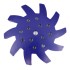 Disc stea cu segmenti diamantati pt. slefuire pardoseli - segment dur - Albastru - 250 mm - prindere 19mm - DXDY.8501.250.11.23 [4]