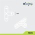Distantiere tip T ( Teuri ) pt. placi - gresie si faianta - Rost 6 mm - 250 buc - XLEV-TST6-250 [2]
